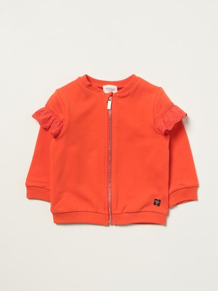 Carrément Beau zip sweatshirt with rouches