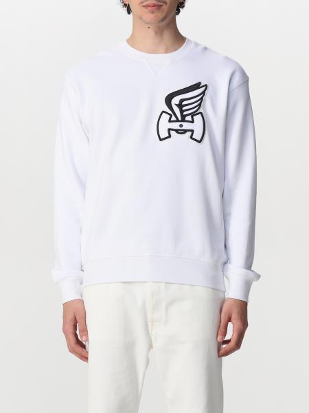 Hogan cotton sweatshirt with logo patch