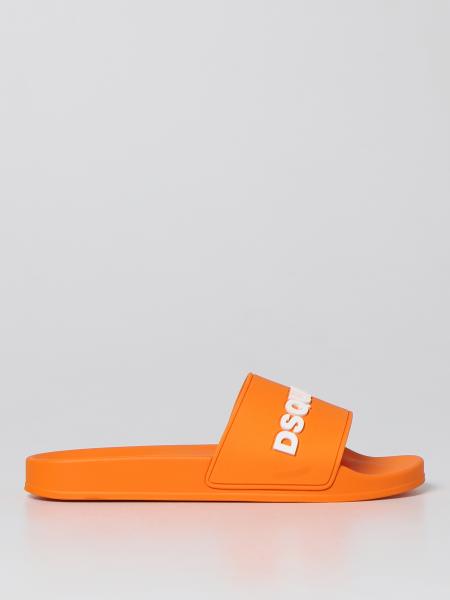 Dsquared2 men's shoes: Icon Dsquared2 rubber sandals with logo