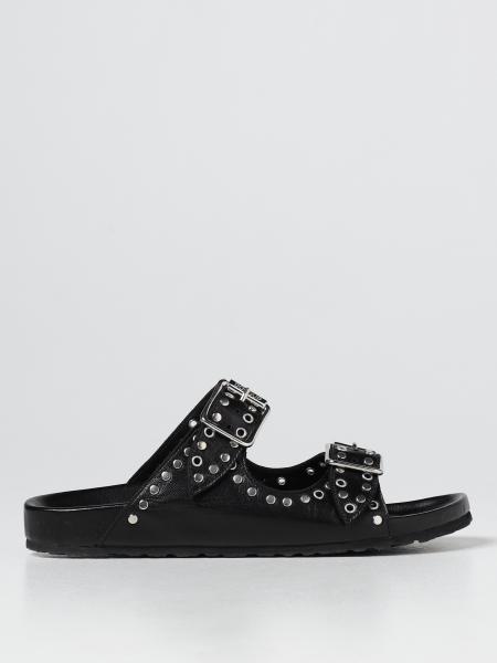 Dondup sandal in leather with buckles