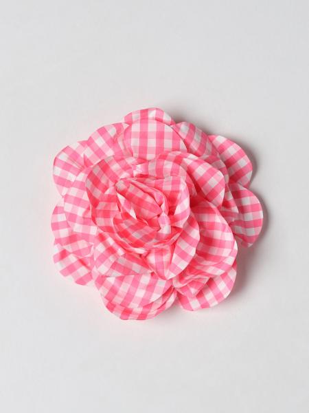 Twinset kids' accessories: Twinset maxi brooch in vichy fabric