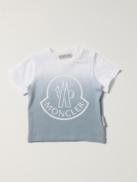 T-shirt Moncler in cotone sfumato con logo