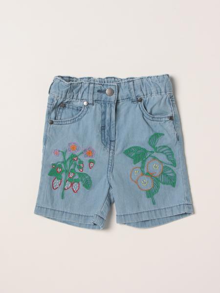 Stella McCartney denim shorts with embroidery