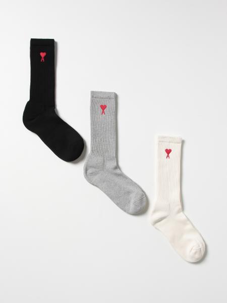 Ami Paris: Set of 3 socks Ami Alexandre Mattiussi