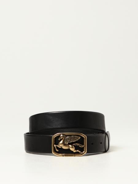 Etro Pegasus leather belt