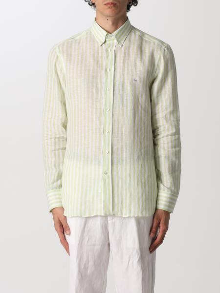 ETRO: Shirt men - Green | Etro shirt 163656102 online on GIGLIO.COM
