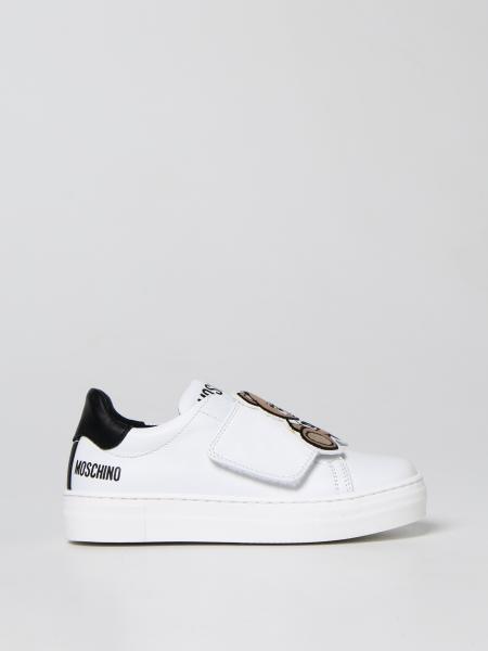 Moschino Kid Teddy Bear leather sneakers
