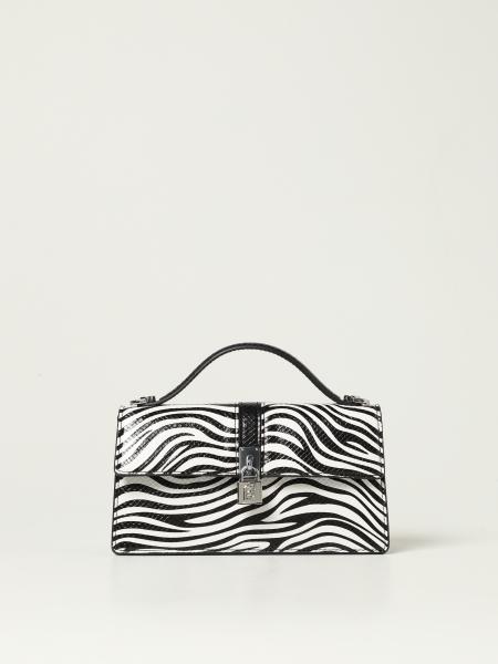 LIU JO: bag in animalier synthetic leather - White | Liu Jo handbag ...