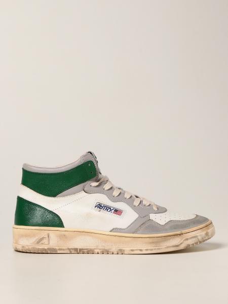 Autry: Sneakers high top Autry in pelle usured