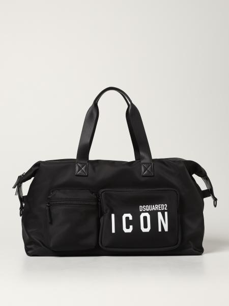 Dsquared2 duffle bag in technical fabric with Icon logo