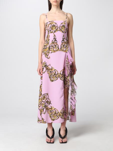 Versace Jeans Couture long dress with baroque pattern
