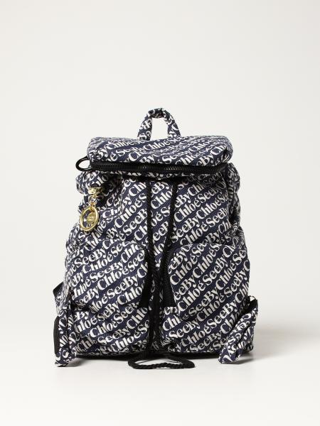 See By Chloé: Joy Rider See By Chloé rucksack in logoed fabric