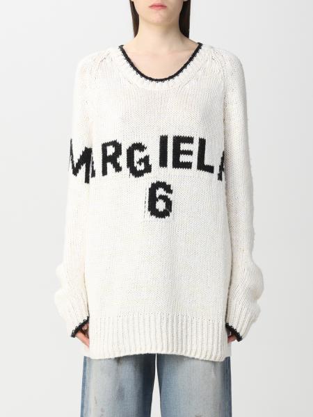 MM6 MAISON MARGIELA: Sweater women - White | Sweater Mm6 Maison ...