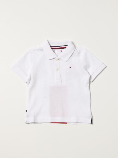 Tommy Hilfiger Outlet: polo t-shirt with back logo - White | Tommy ...