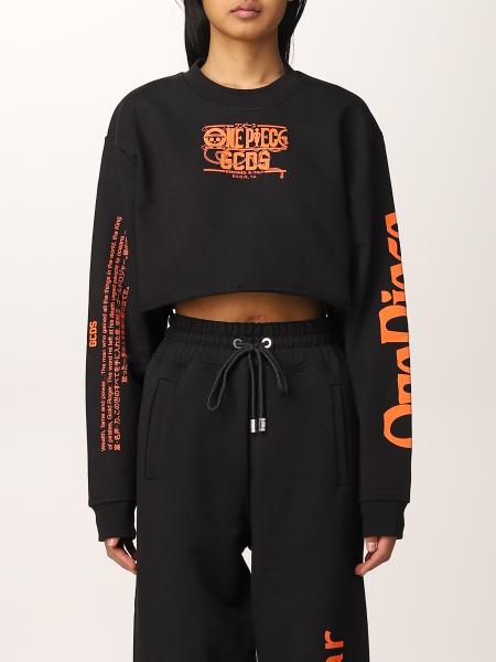 GCDS women's clothes: One Piece x Gcds sweatshirt in cotton with prints