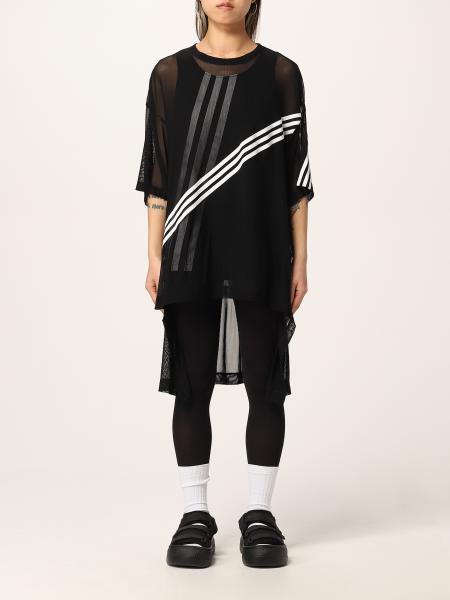 T-shirt over Y-3 in nylon stretch