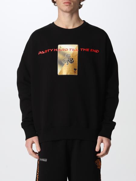 Just Cavalli men: Just Cavalli cotton sweatshirt with print