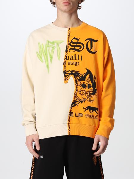 Just Cavalli cotton sweatshirt with print