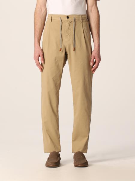 Eleventy: Eleventy trousers in stretch cotton
