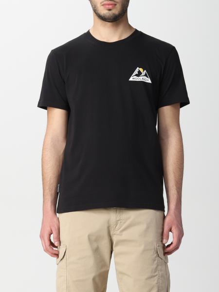 Woolrich men's clothing: Woolrich T-shirt with print and logo
