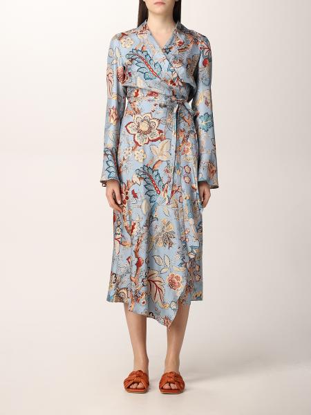 Etro women: Etro floral pattern silk dress