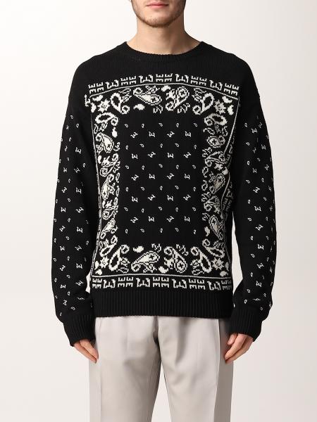 Etro: Etro inlay works and embroideries sweater