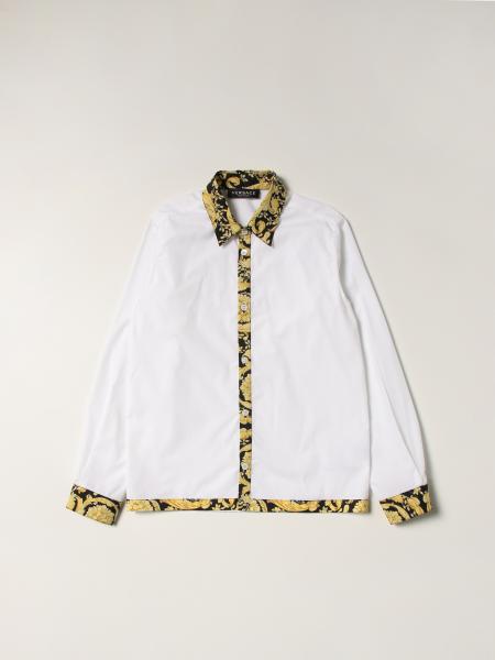 Camicia Versace Young in cotone con dettagli barocchi