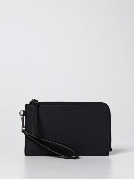 GAËLLE PARIS: pochette in synthetic leather - Black  Gaëlle Paris  briefcase GBUA709AB online at