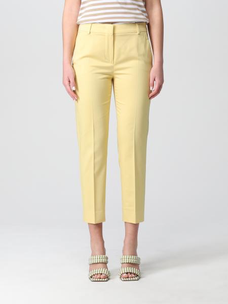 MAX MARA: classic cotton pants - Yellow | Max Mara pants 11310722600 ...