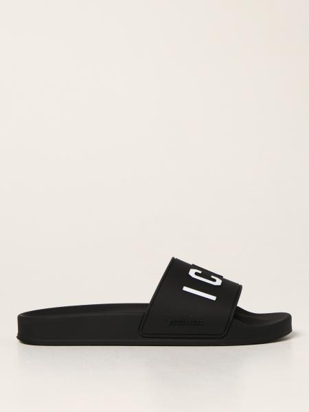Icon Dsquared2 rubber sandals with logo