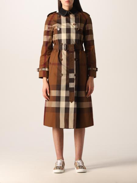 Trench Burberry in cotone tartan