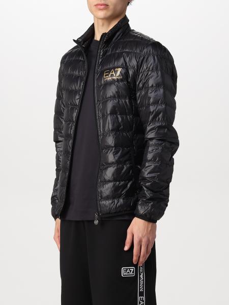 ea7 black and gold jacket