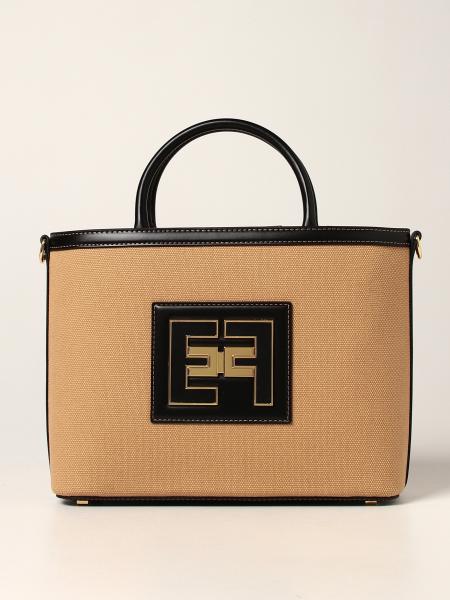 Elisabetta Franchi women: Elisabetta Franchi bag in synthetic leather and canvas