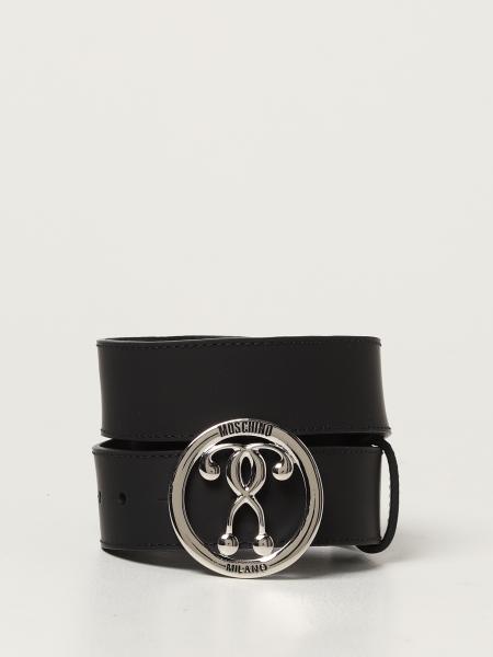 Moschino Couture rubberized leather belt