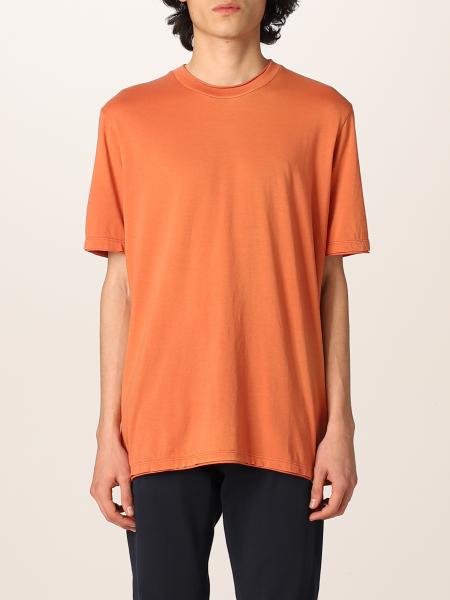 Paolo Pecora Outlet: cotton T-shirt - Orange | Paolo Pecora t-shirt ...