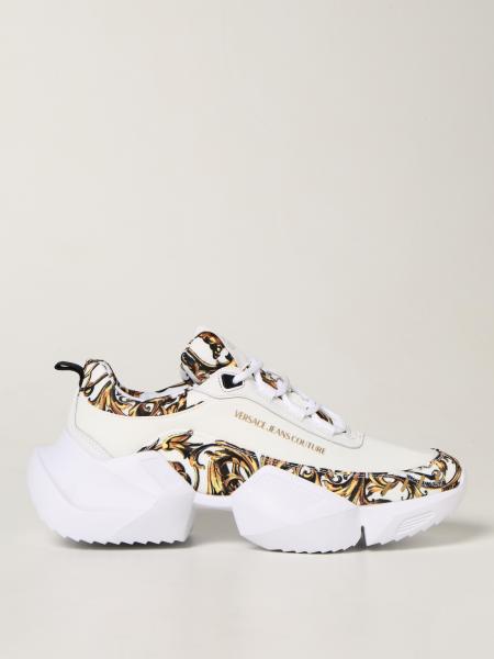 Versace Jeans Couture trainers in leather and nylon