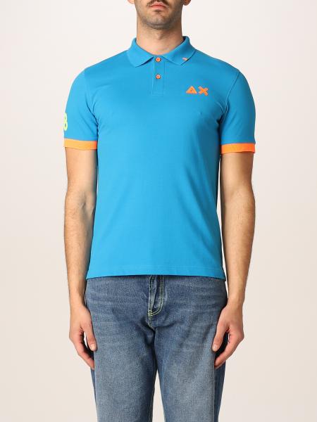 Winderig valuta bovenstaand Sun 68 Outlet: polo shirt for man - Turquoise | Sun 68 polo shirt A32120  online on GIGLIO.COM