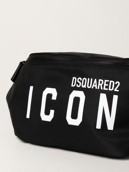 DSQUARED2: Icon nylon belt bag with logo - Blue | Belt Bag 