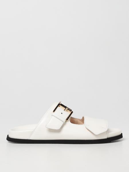 Sandal N ° 21 in leather with logo