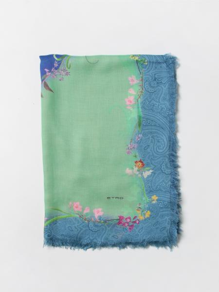 Etro modal blend neck scarf with print