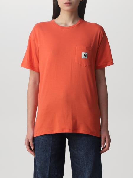 Carhartt: T-shirt Carhartt con tasca a toppa e logo