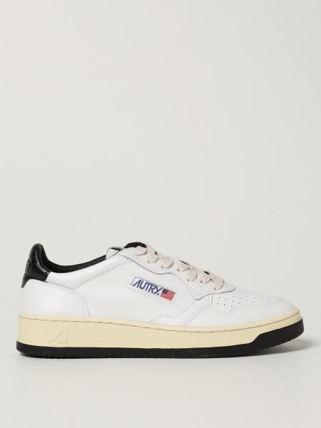 AUTRY: trainers in leather - White | Autry trainers AULMBB43 online on ...