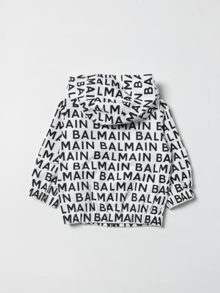 Giacca Balmain in misto nylon con logo