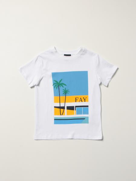 T-shirt basic Fay con stampa grafica
