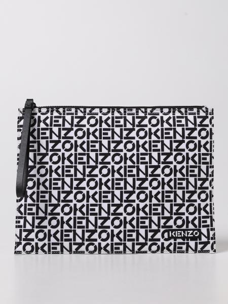 Kenzo clutch bag with all over logo
