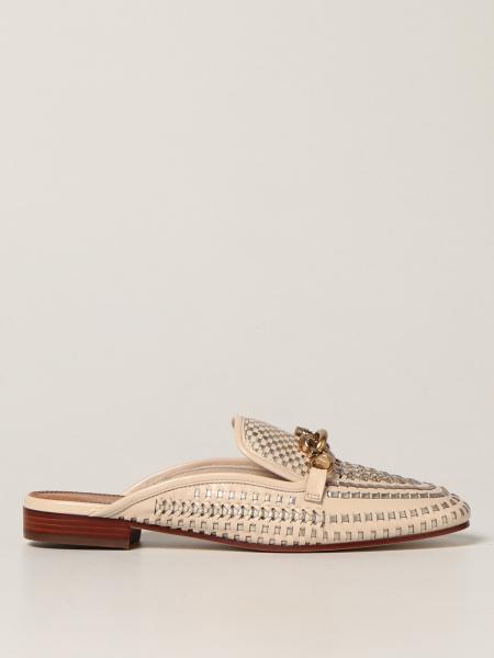 Jessa Tory Burch sabots in woven leather