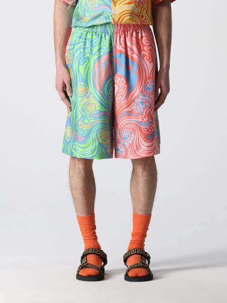 Medusa Music silk bermuda shorts | Short Versace Men Multicolor