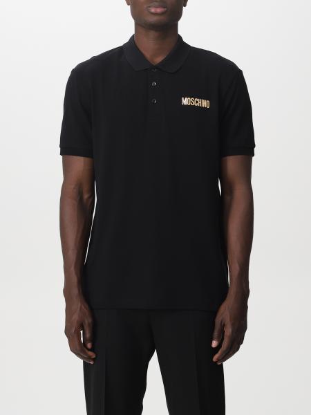 Moschino Couture Outlet: men polo t-shirt - Black | Moschino Couture