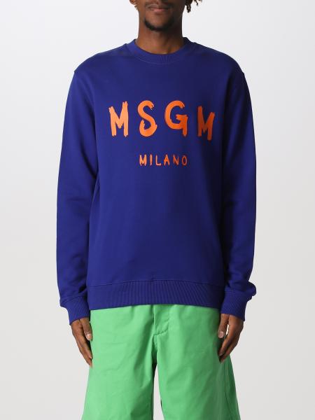 Msgm cotton sweatshirt with logo