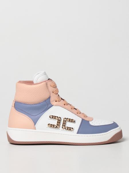 Elisabetta Franchi sneakers in leather with logo